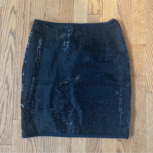 Talula Black Sequin Skirt. - Picture 2 of 8